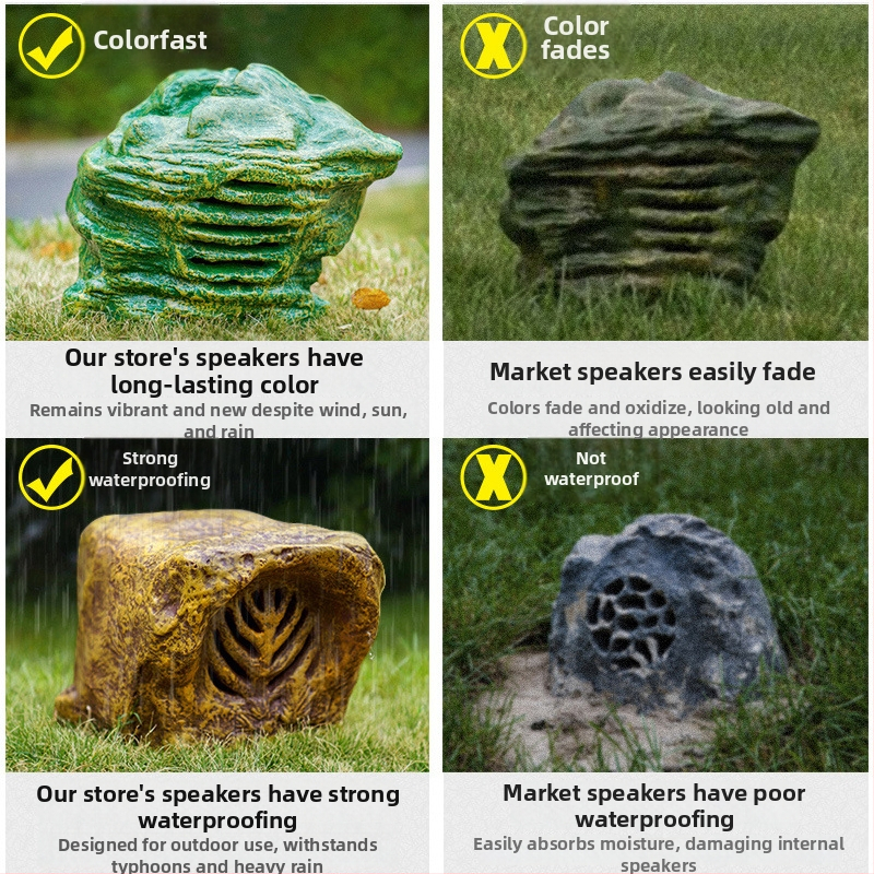 HG-201 Sistemă de boxe exterioară 2 canale, 30W, 40Hz-20kHz, Rezistent la apă, 8 ore de redare