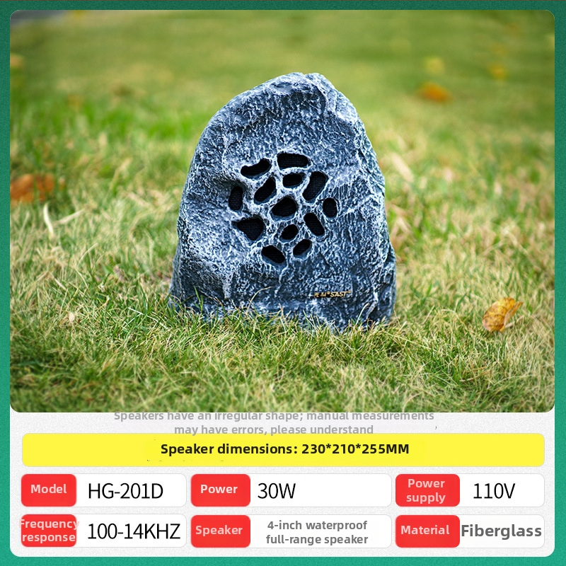 HG-201 Sistemă de boxe exterioară 2 canale, 30W, 40Hz-20kHz, Rezistent la apă, 8 ore de redare