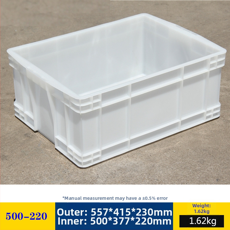 Plastična kutija za skladištenje s poklopcem, model White turnover box; kapacitet 1000 l ili više; ručna prijenos; moguć tisak logotipa; bez montaže