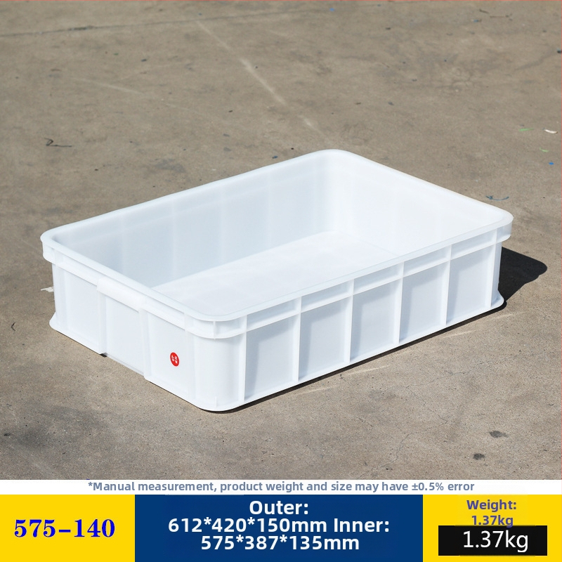 Plastična kutija za skladištenje s poklopcem, model White turnover box; kapacitet 1000 l ili više; ručna prijenos; moguć tisak logotipa; bez montaže