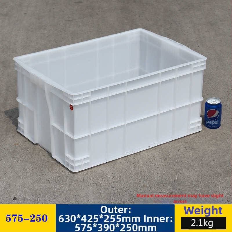 Plastična kutija za skladištenje s poklopcem, model White turnover box; kapacitet 1000 l ili više; ručna prijenos; moguć tisak logotipa; bez montaže