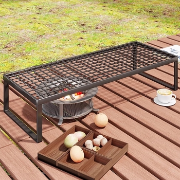 Εξωτερική βάση φούρνου για κάμπινγκ — φορητή σχάρα με επεκτεινόμενη μεταλλική σχάρα για κατσαρόλες (Μάρκα: Mugg, Υλικό: Σίδηρος τέχνης, Σχήμα: Ορθογώνιο, Λειτουργία: Πολλαπλών χρήσεων, Κατηγορία: Ψησταριά, δίχτυ)