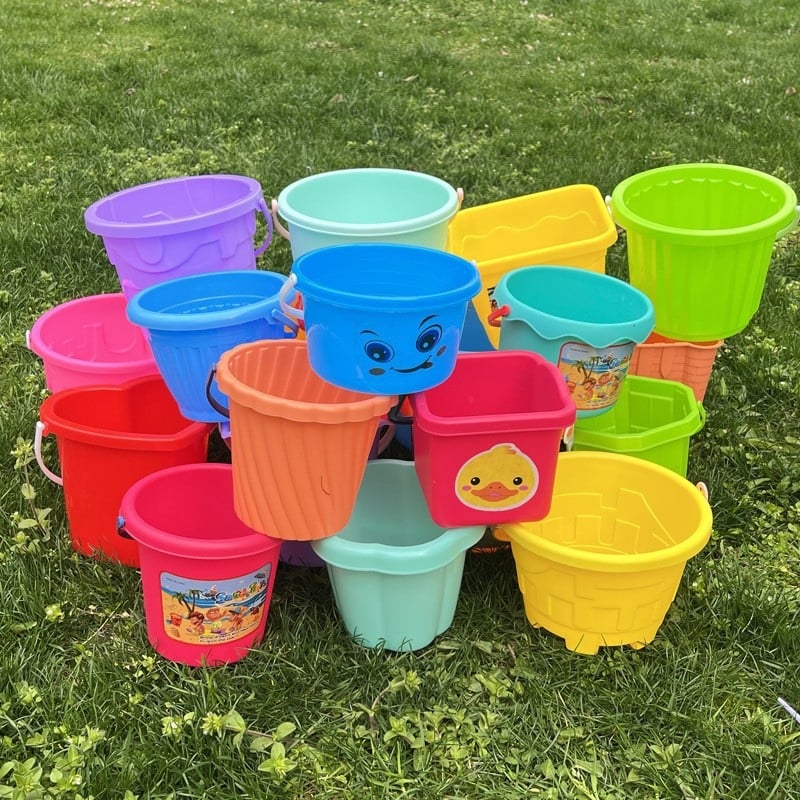 Plastična kanta za plažu za igru u pijesku i vodi, s igračkom riba, za djecu 4–6 godina, 3C certificirano