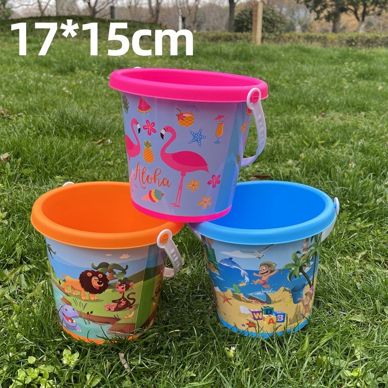 Plastična kanta za plažu za igru u pijesku i vodi, s igračkom riba, za djecu 4–6 godina, 3C certificirano