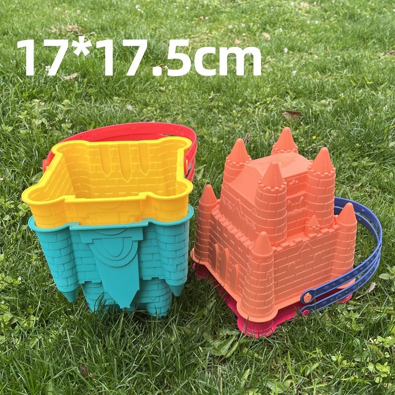 Plastična kanta za plažu za igru u pijesku i vodi, s igračkom riba, za djecu 4–6 godina, 3C certificirano