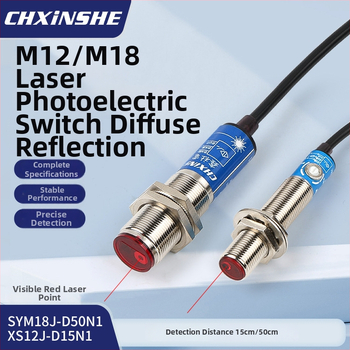 M18 laser senzor SYM18J-D50N1 difúzny infračervený fotoelektrický spínač, IP66