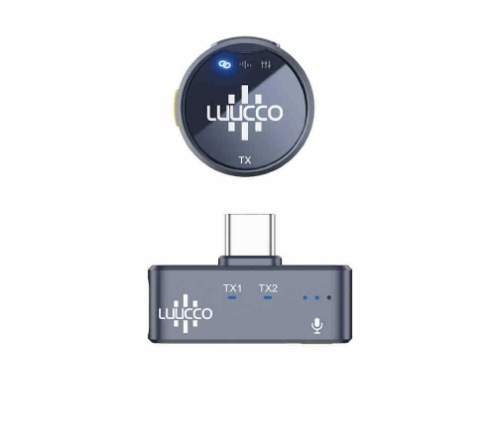 Κλιπ-Μικρόφωνο LUUCCO, ενσύρματο, πολυκατευθυντικό, με ενσωματωμένη μπαταρία, εύρος συχνοτήτων 20 Hz–20 kHz, SNR ≥70 dB, διάρκεια μπαταρίας 3–6 ώρες