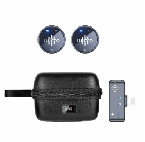 Κλιπ-Μικρόφωνο LUUCCO, ενσύρματο, πολυκατευθυντικό, με ενσωματωμένη μπαταρία, εύρος συχνοτήτων 20 Hz–20 kHz, SNR ≥70 dB, διάρκεια μπαταρίας 3–6 ώρες