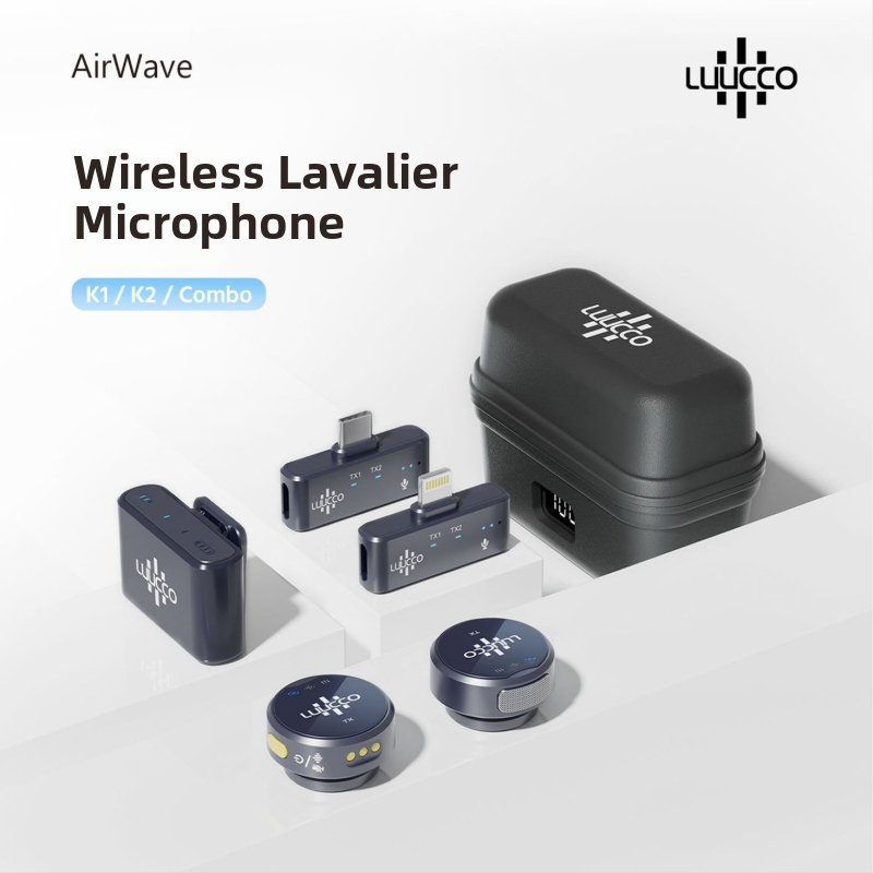 LUUCCO káblový lavalierný mikrofón, omnidirečný, s vstavanou batériou, frekvenčný rozsah 20 Hz–20 kHz, SNR ≥70 dB, výdrž batérie 3–6 h