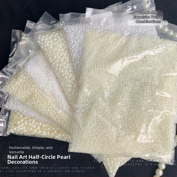 Rose forest set perli za nokte — polukružne ravne perle, Materijali: plast, perla, smola, Uzorak: cvijeće, ljubav, kap vode