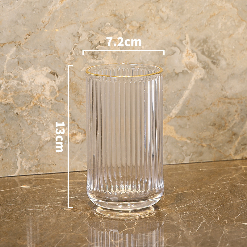 Стъклен комплект чаши за четки за зъби с лого – Huazhu, за дома и хотелска употреба, лукс в лек стил