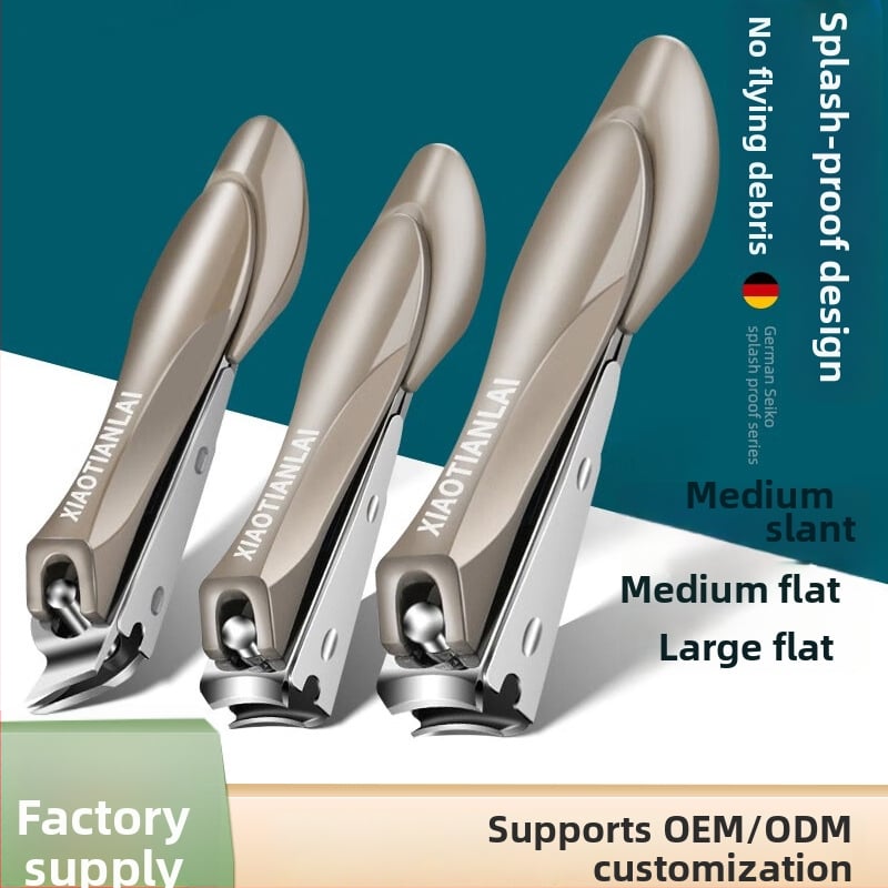 Klešta za nokte od nehrđajućeg čelika s protiv prskanja i kosim bridom