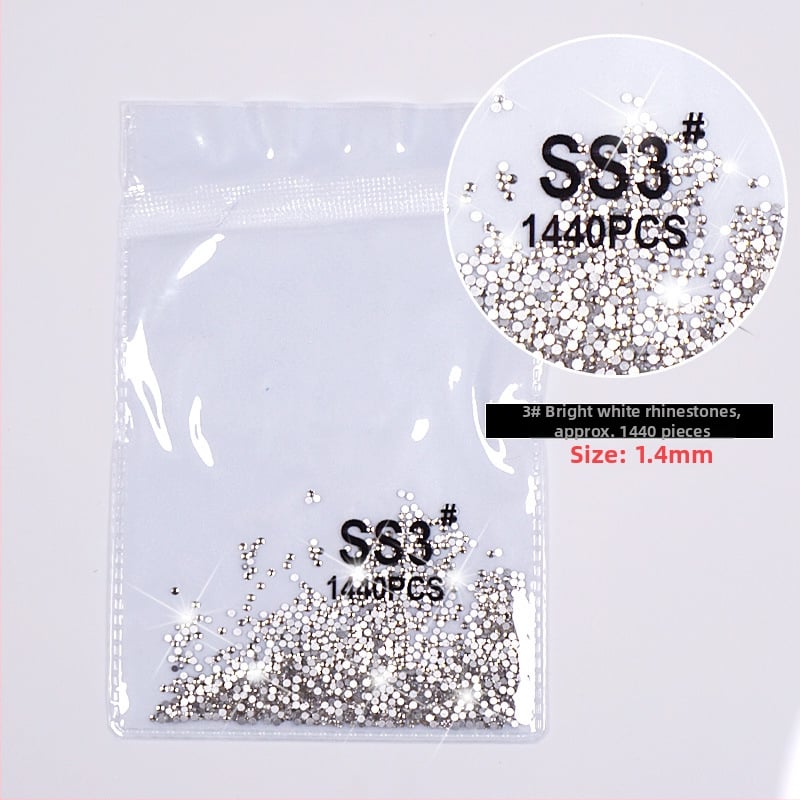 Κοσμήματα για νύχια με μικρό πίθηκο, διαμάντια αντίγραφο Αυστριακών, οξείδιο αλουμινίου, βασική συσκευασία