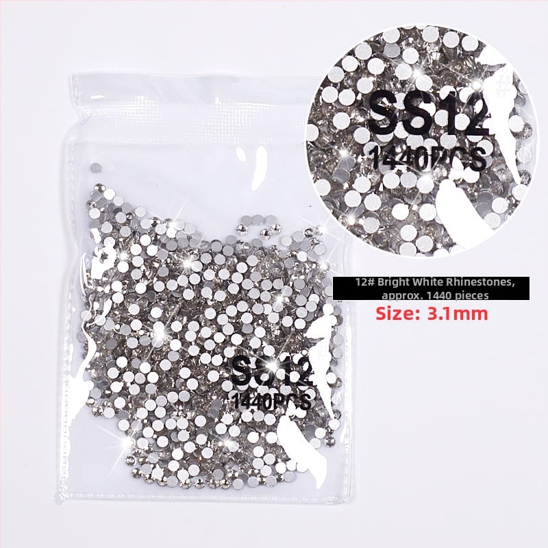 Κοσμήματα για νύχια με μικρό πίθηκο, διαμάντια αντίγραφο Αυστριακών, οξείδιο αλουμινίου, βασική συσκευασία