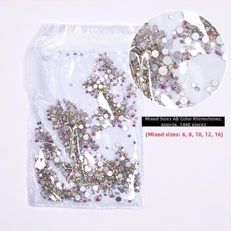 Κοσμήματα για νύχια με μικρό πίθηκο, διαμάντια αντίγραφο Αυστριακών, οξείδιο αλουμινίου, βασική συσκευασία