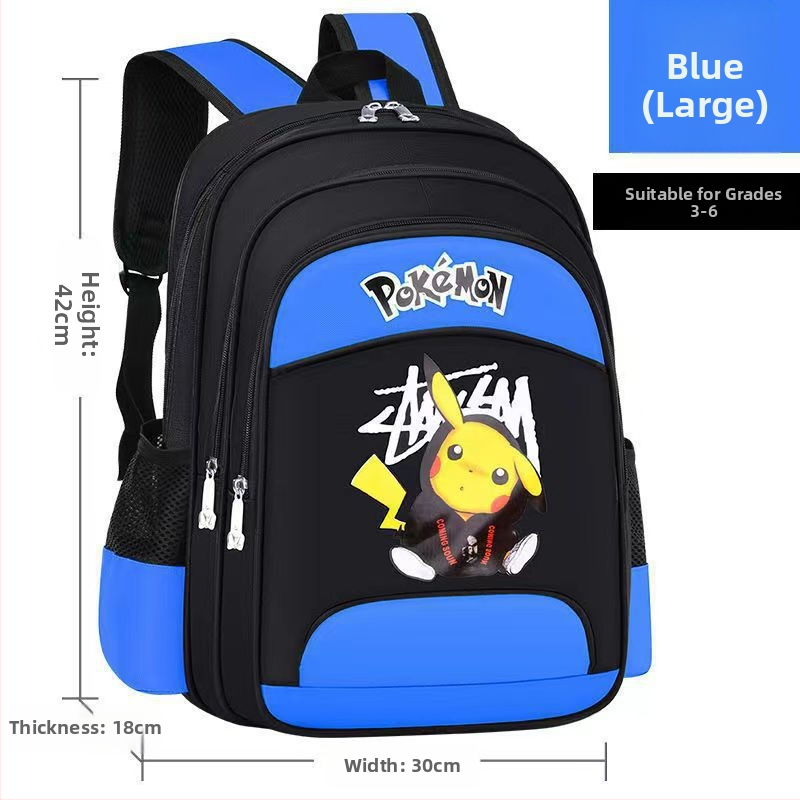 Unisex ruksak za osnovnu školu s motivom crtanog filma, Oxford tkanina, prozračan, vodootporan, otporan na habanje