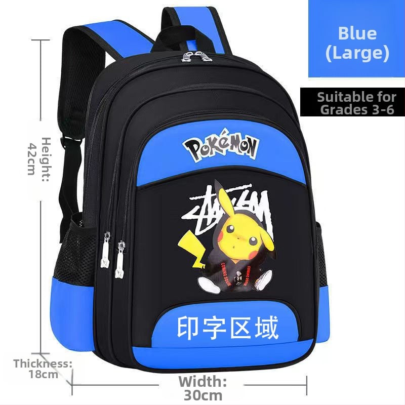 Unisex ruksak za osnovnu školu s motivom crtanog filma, Oxford tkanina, prozračan, vodootporan, otporan na habanje