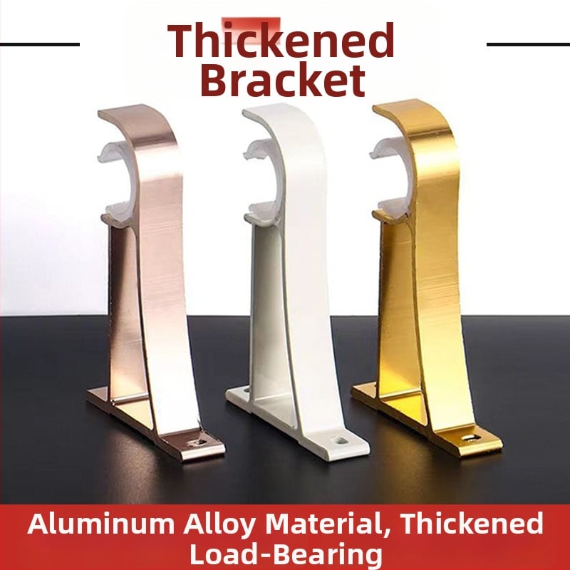 Držač za zavjese, aluminijska legura, rimski štapić, zidni, dvostruki štapić