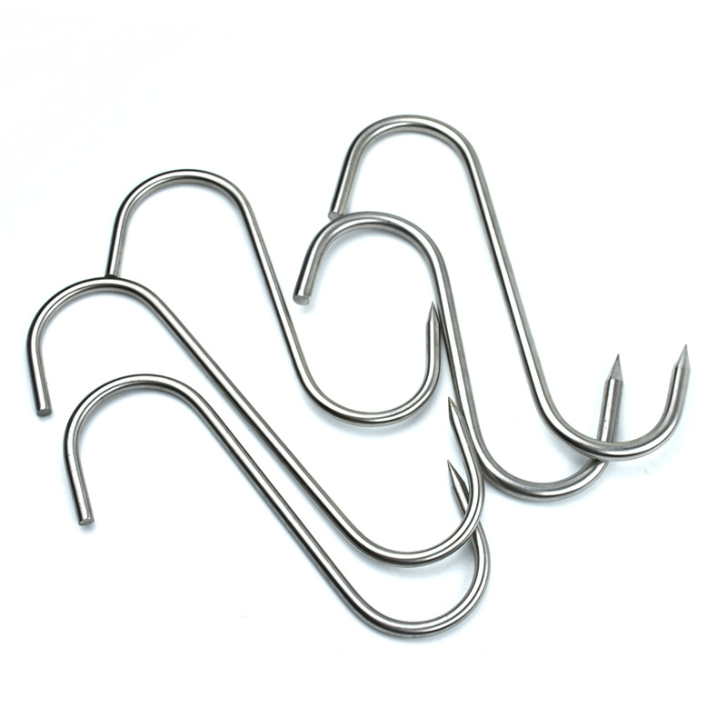 Nehrđajući čelični ražnjići za roštilj s nepravilnim dizajnom i dvostrukim kukama, marka Rongyang