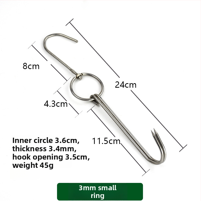 Nehrđajući čelični ražnjići za roštilj s nepravilnim dizajnom i dvostrukim kukama, marka Rongyang