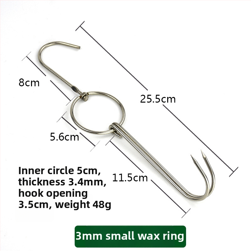 Nehrđajući čelični ražnjići za roštilj s nepravilnim dizajnom i dvostrukim kukama, marka Rongyang