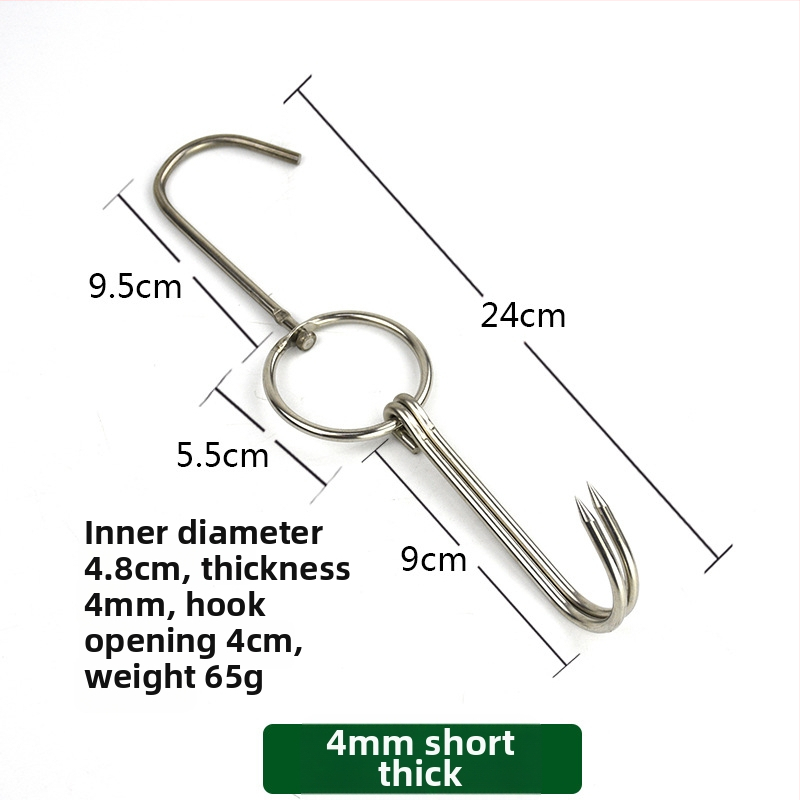 Nehrđajući čelični ražnjići za roštilj s nepravilnim dizajnom i dvostrukim kukama, marka Rongyang