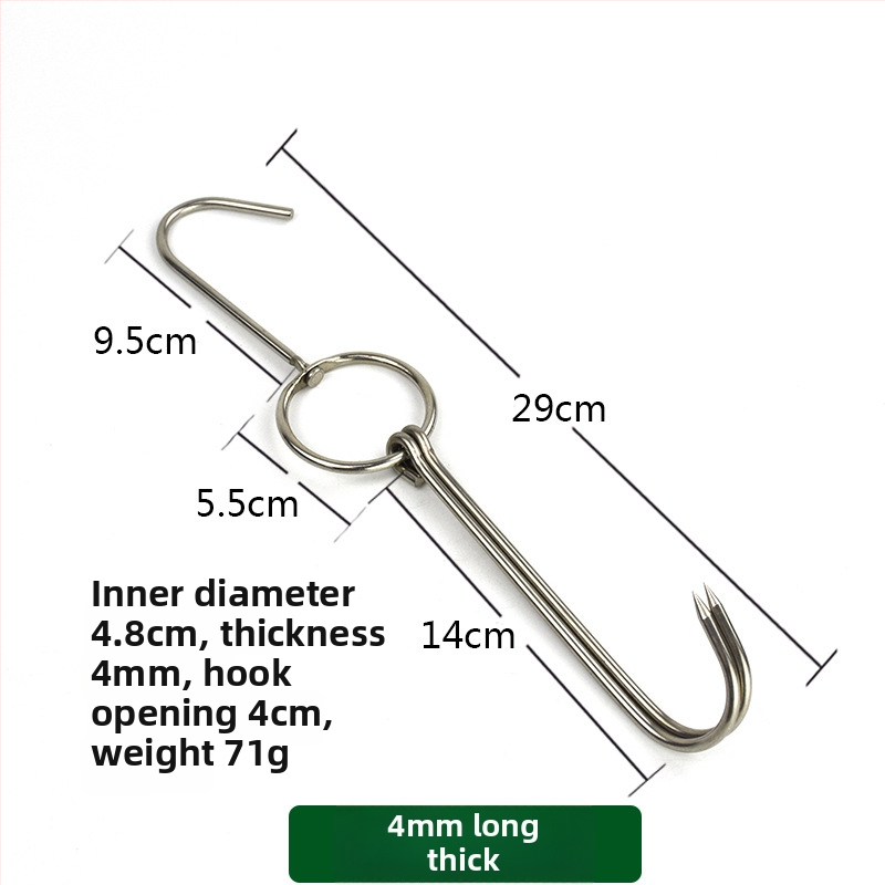 Nehrđajući čelični ražnjići za roštilj s nepravilnim dizajnom i dvostrukim kukama, marka Rongyang