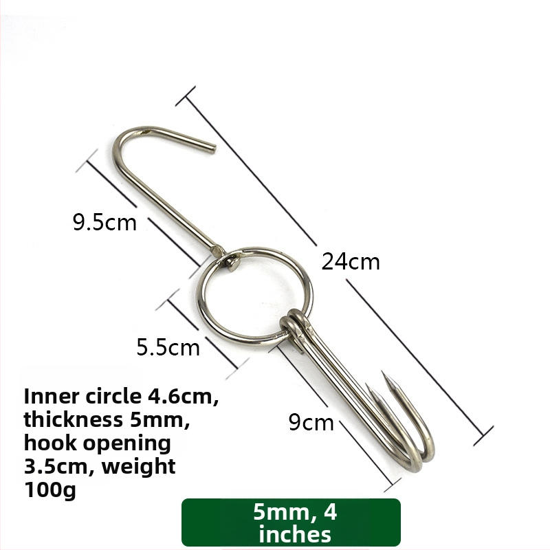 Nehrđajući čelični ražnjići za roštilj s nepravilnim dizajnom i dvostrukim kukama, marka Rongyang