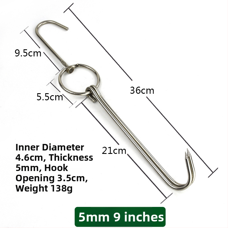 Nehrđajući čelični ražnjići za roštilj s nepravilnim dizajnom i dvostrukim kukama, marka Rongyang