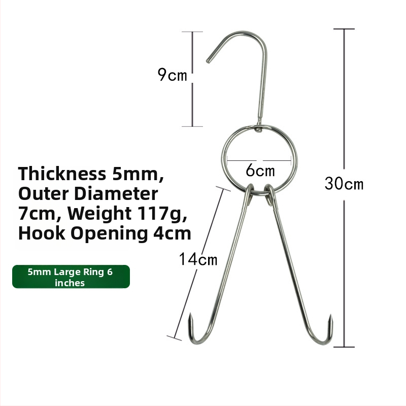 Nehrđajući čelični ražnjići za roštilj s nepravilnim dizajnom i dvostrukim kukama, marka Rongyang