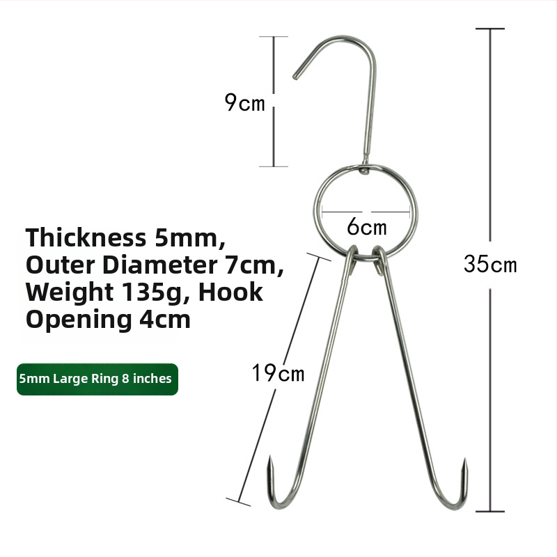 Nehrđajući čelični ražnjići za roštilj s nepravilnim dizajnom i dvostrukim kukama, marka Rongyang