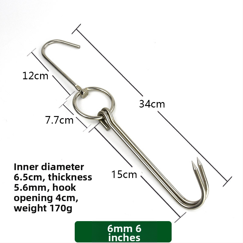 Nehrđajući čelični ražnjići za roštilj s nepravilnim dizajnom i dvostrukim kukama, marka Rongyang