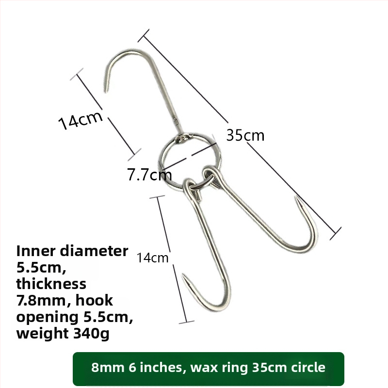 Nehrđajući čelični ražnjići za roštilj s nepravilnim dizajnom i dvostrukim kukama, marka Rongyang