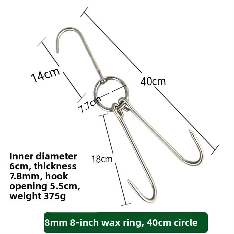 Nehrđajući čelični ražnjići za roštilj s nepravilnim dizajnom i dvostrukim kukama, marka Rongyang
