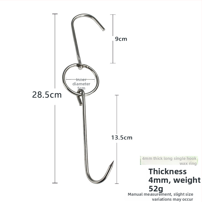 Nehrđajući čelični ražnjići za roštilj s nepravilnim dizajnom i dvostrukim kukama, marka Rongyang