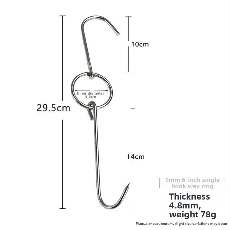 Nehrđajući čelični ražnjići za roštilj s nepravilnim dizajnom i dvostrukim kukama, marka Rongyang