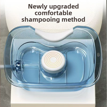 Domáci plastový šampónový bazén na umývanie vlasov v ležiacej polohe — pre seniorov, tehotné a pacientov v starostlivosti v posteli (Materiál: Plast; Značka: Iné; Špecifikácia: 1)