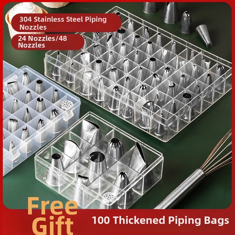 Unique silikónová súprava na zdobenie s nádstavcami, zdobacím vreckom a formami na sušienky, moderný minimalistický štýl, uvedená na trh v roku 2023