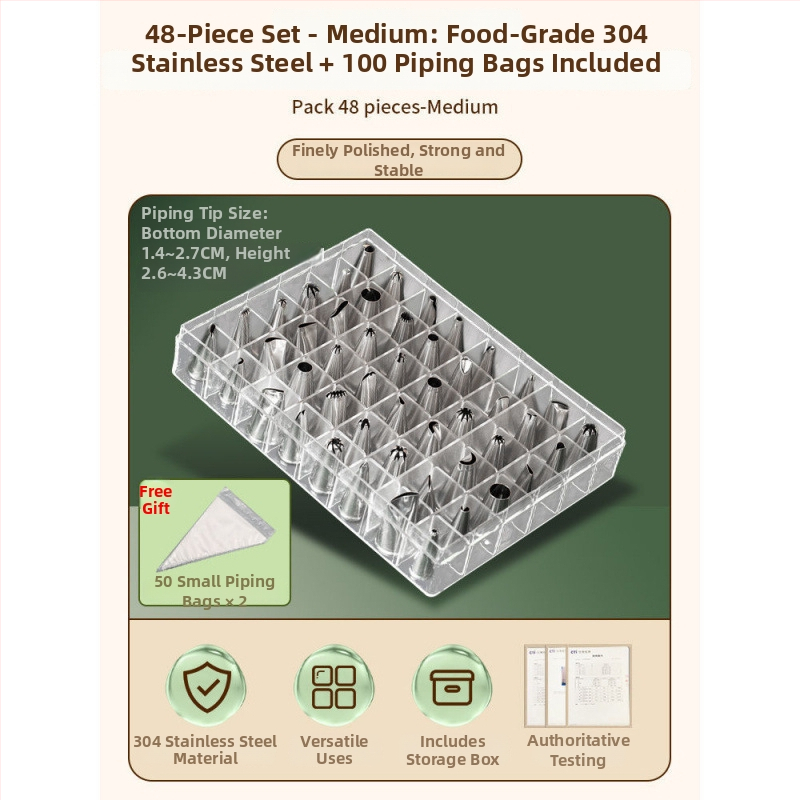 Unique silikónová súprava na zdobenie s nádstavcami, zdobacím vreckom a formami na sušienky, moderný minimalistický štýl, uvedená na trh v roku 2023