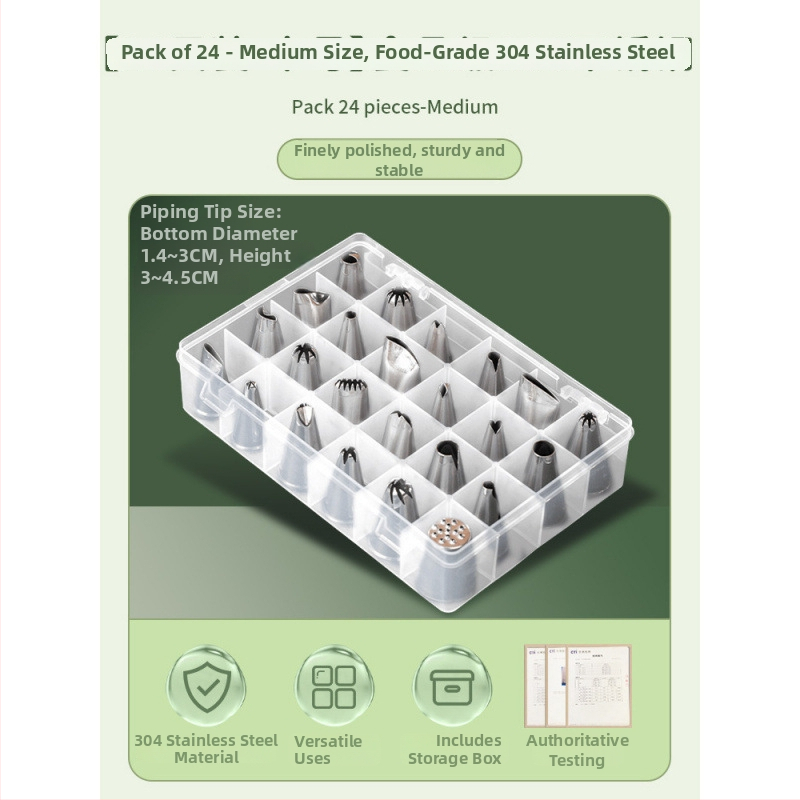 Unique silikónová súprava na zdobenie s nádstavcami, zdobacím vreckom a formami na sušienky, moderný minimalistický štýl, uvedená na trh v roku 2023
