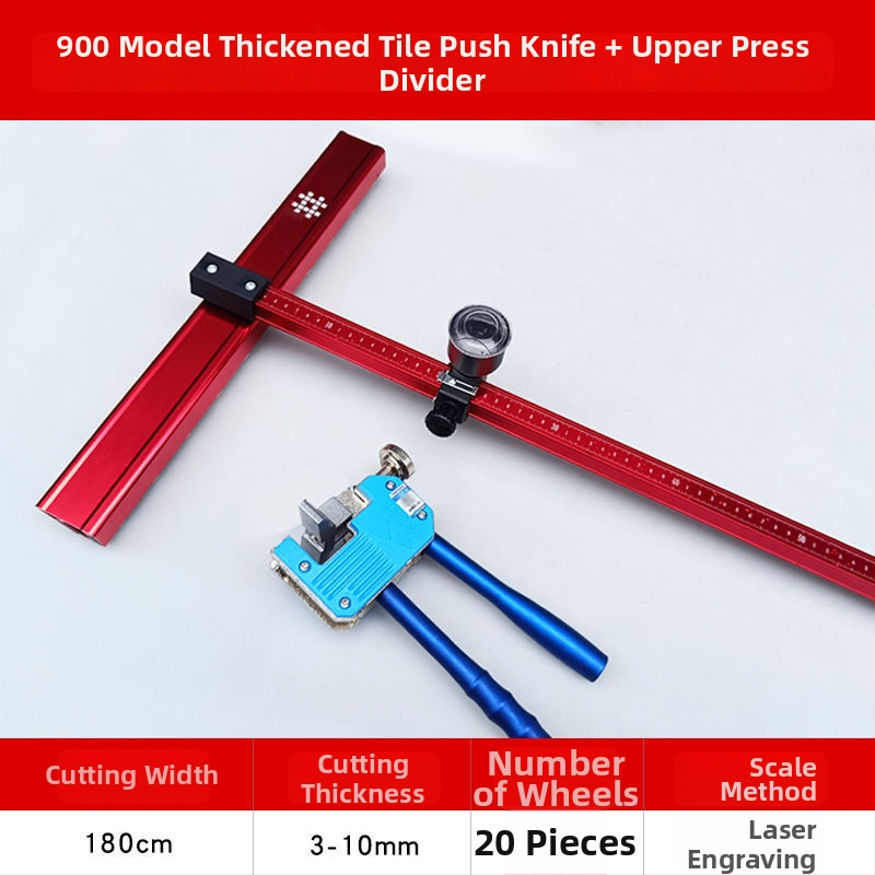 Tile Pusher: T-typ posúvač s koľajami pre dlaždice – ľahký, multifunkčný rezací nástroj