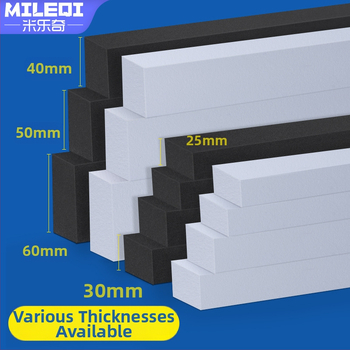 Kanapé és ágy alatti rések lezáró szalag, EVA hab, sűrűség 30, Milky, termékkód 001, testre szabható vastagság