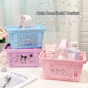 Κάδος αποθήκευσης μπάνιου – γλυκό σχέδιο κινουμένων σχεδίων, PP υλικό, πολυχρηστικός οργανωτής καλλυντικών, κοσμημάτων, ρούχων και καλωδίων