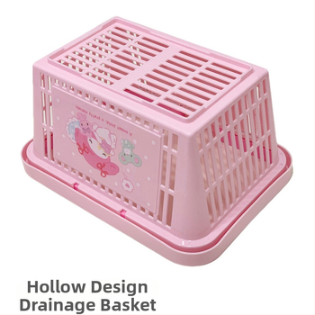 Κάδος αποθήκευσης μπάνιου – γλυκό σχέδιο κινουμένων σχεδίων, PP υλικό, πολυχρηστικός οργανωτής καλλυντικών, κοσμημάτων, ρούχων και καλωδίων