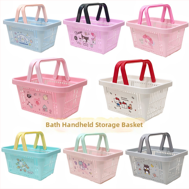 Κάδος αποθήκευσης μπάνιου – γλυκό σχέδιο κινουμένων σχεδίων, PP υλικό, πολυχρηστικός οργανωτής καλλυντικών, κοσμημάτων, ρούχων και καλωδίων