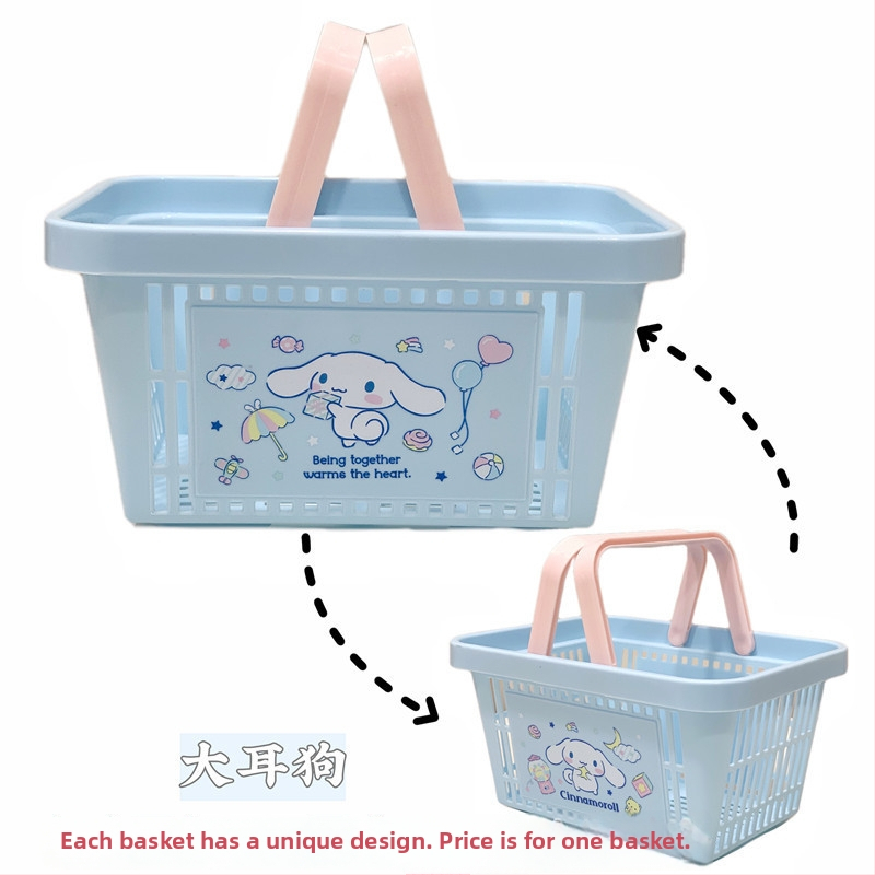 Κάδος αποθήκευσης μπάνιου – γλυκό σχέδιο κινουμένων σχεδίων, PP υλικό, πολυχρηστικός οργανωτής καλλυντικών, κοσμημάτων, ρούχων και καλωδίων