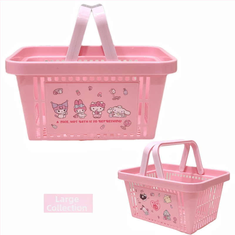 Κάδος αποθήκευσης μπάνιου – γλυκό σχέδιο κινουμένων σχεδίων, PP υλικό, πολυχρηστικός οργανωτής καλλυντικών, κοσμημάτων, ρούχων και καλωδίων