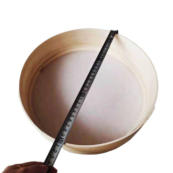 Χειροποίητος ξύλινος κοσκινιστής αλευριού με κυκλικό καλαθάκι – αγροτικό στυλ