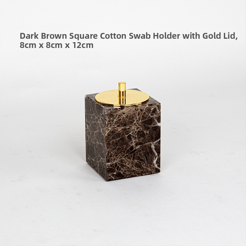 Šestdijelni mramorni set za kupaonicu s dekorativnim pladnjem, mogućnost otiska logotipa i prilagodba