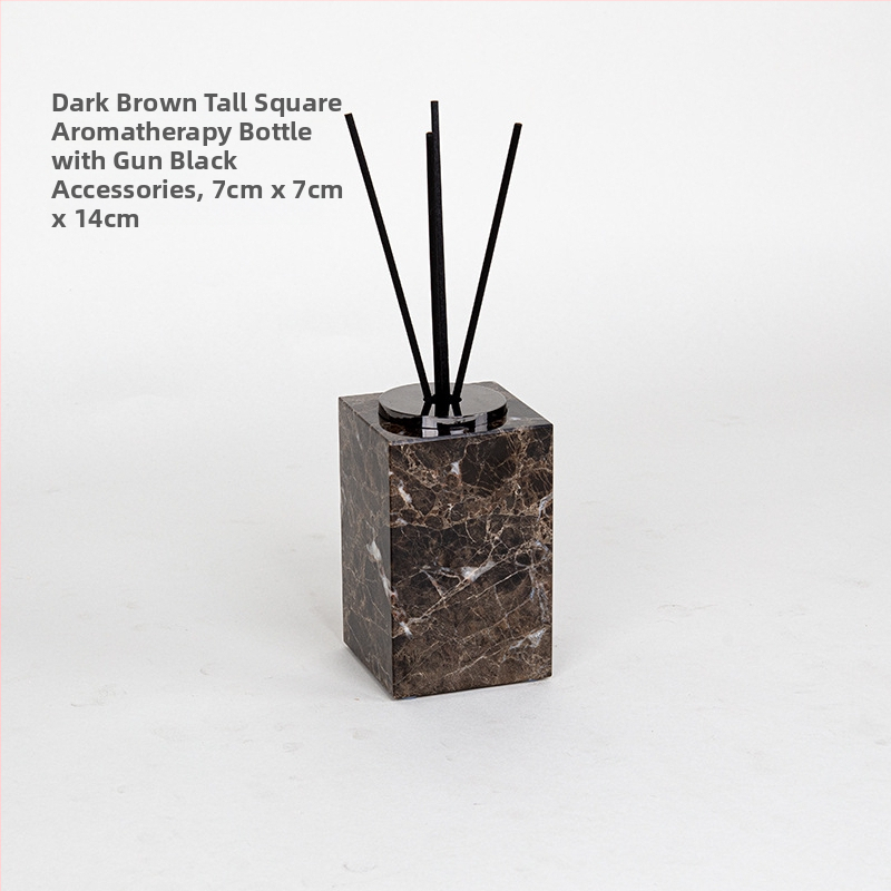 Šestdijelni mramorni set za kupaonicu s dekorativnim pladnjem, mogućnost otiska logotipa i prilagodba